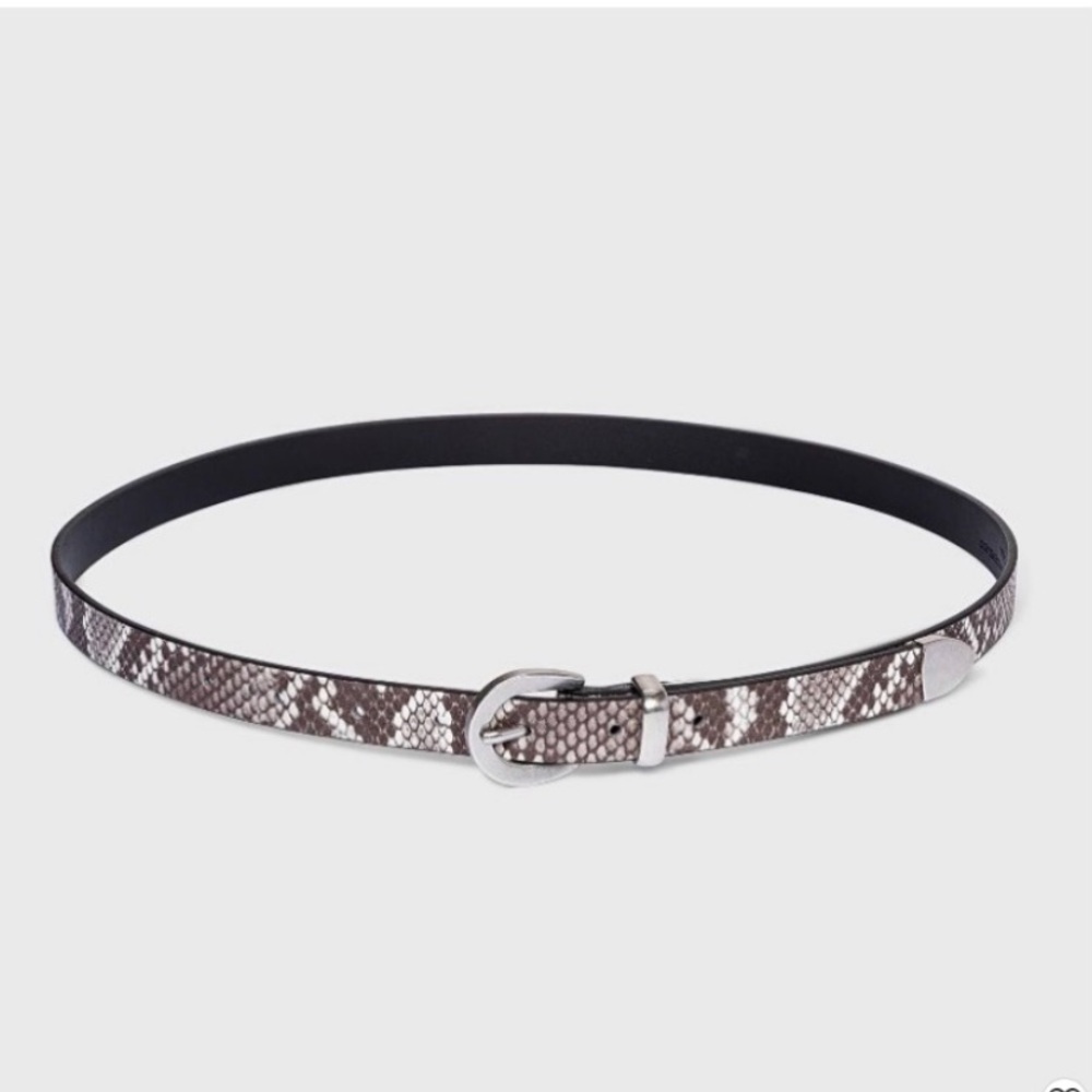 UNIVERSAL THREAD NWT Skinny Snake Print Belt Size Small